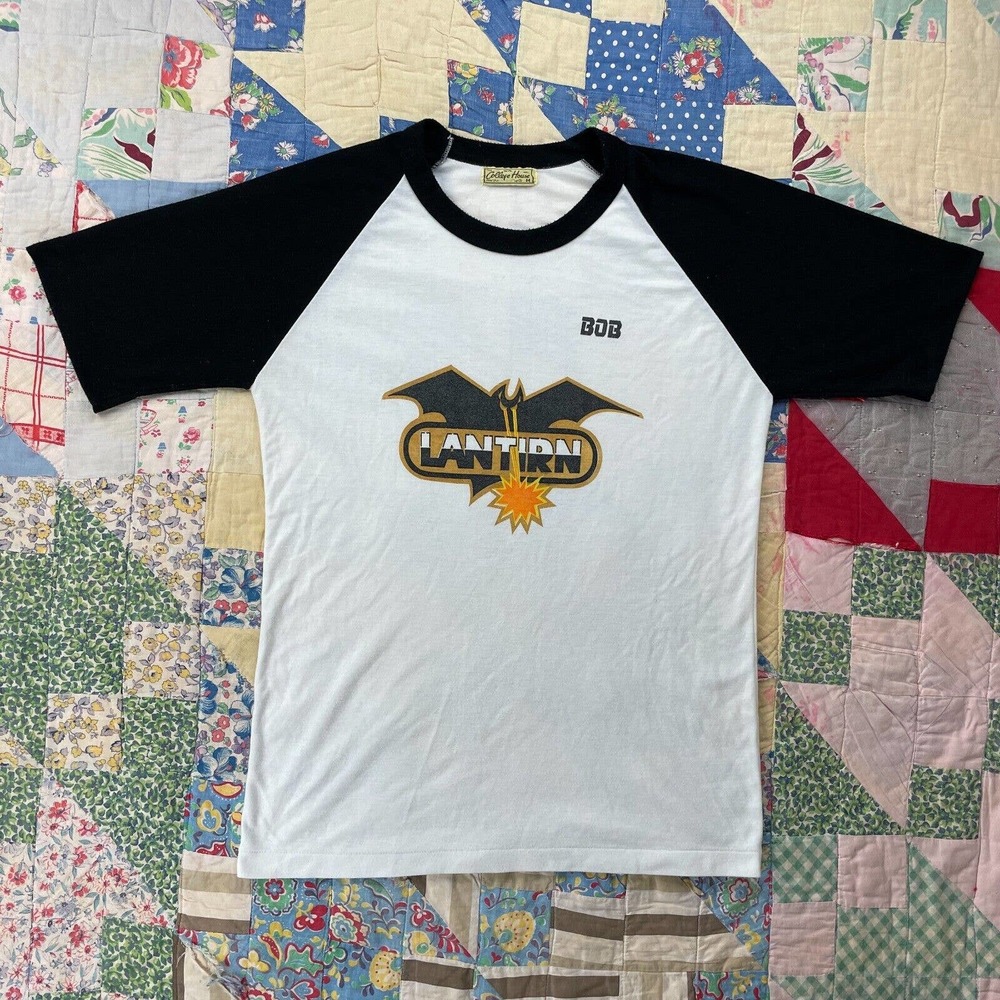 Vintage 80s LANTIRN F-14 Tomcat US Air Force Raglan Tee Shirt College House S